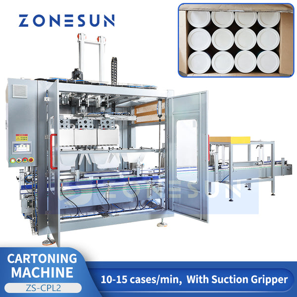 ZONESUN ZS-CPL2 Fully Automatic Bottle Tins Cartoning Machine