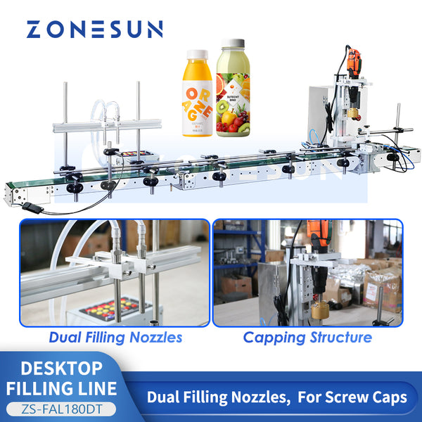 desktop filling and capping line