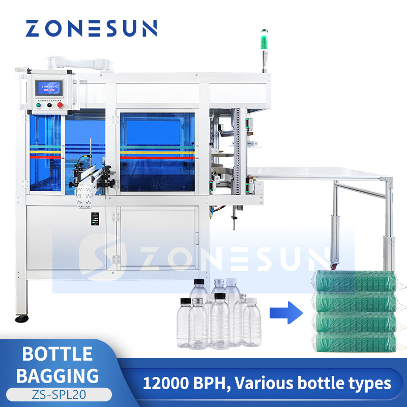ZONESUN ZS-SPL20 Automatic Plastic Bottle Bagging Machine Plastic Container Packing Line