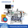 ZONESUN ZS-512F Automatic Bottom Labeling Machine with Real-Time Printing and RFID Verification