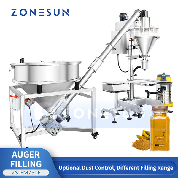 ZONESUN ZS-FM750F Semi-Automatic Auger Dry Powder Filling Machine