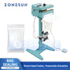 ZONESUN ZS-FK200 Pneumatic Direct Heat Bag Sealer for Mylar Foil Pouches Aluminum Foil Bags and Laminated Packaging