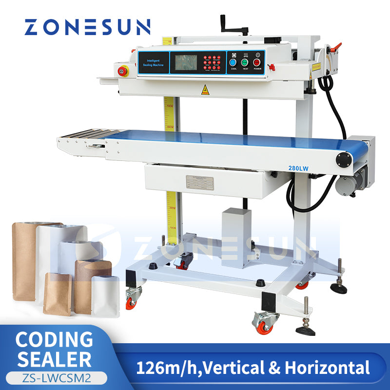 Semi-Automatic Continuous Bag Sealer With Coding