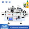 ZONESUN ZS‑TB500 Double Side Round Bottle Labeling Machine with Coder