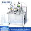 ZONESUN ZS-FS50U 5 Heads Ceramic Pump Soft Tube Liquid Filling Sealing Machine