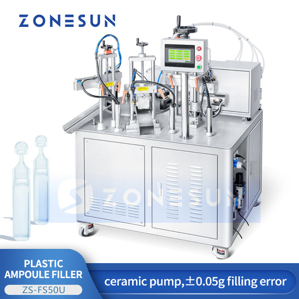 ZONESUN ZS-FS50U 5 Heads Ceramic Pump Soft Tube Liquid Filling Sealing Machine