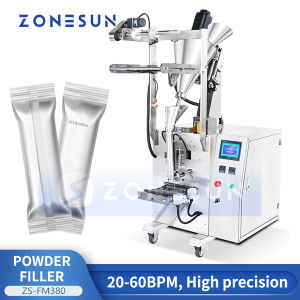 ZONESUN ZS-FM380 Automatic Powder Filling and Sealing Machine 1–350g