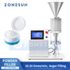 ZONESUN ZS-FM100H Tabletop Powder Filling Machine with Servo Auger for Small Dose Filling