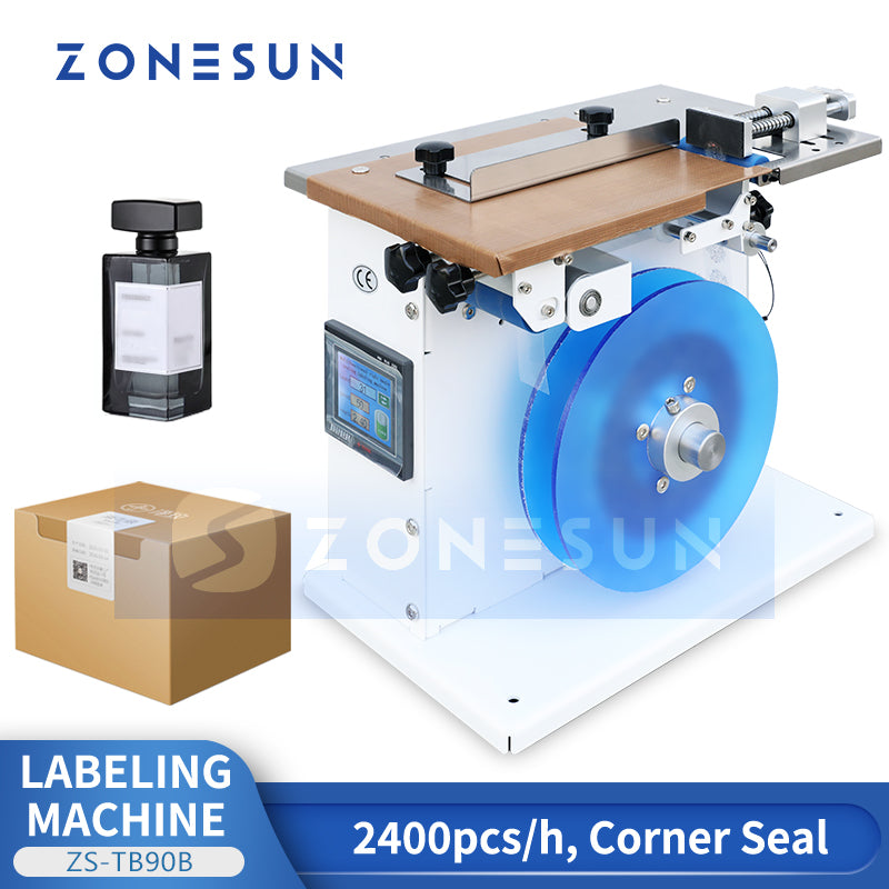 ZONESUN ZS-TB90B Rectangular Corner Seal Labeling Machine