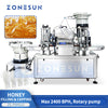 Viscous liquid filling machine