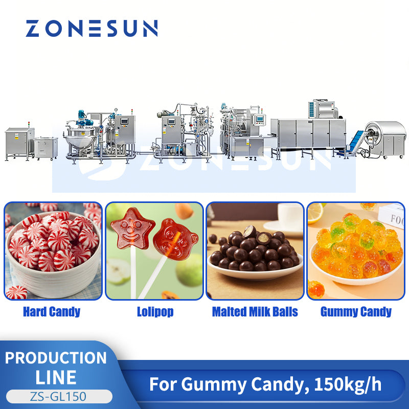 ZONESUN ZS-GL150 Automatic Gummy Candy Production Line