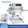 ZONESUN ZS-FR100LC Continuous Band Sealer with UV Laser Coding Bag Sealing Machine