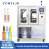 ZONESUN ZS-AFC5 Máquina automática de llenado y sellado de botellas de ampollas a pequeña escala de 2 cabezales