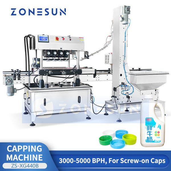 ZONESUN ZS-XG440B Automatic High-Speed Continuous Capping Machine