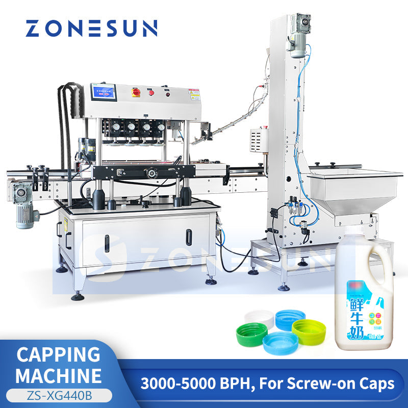 ZONESUN ZS-XG440B Automatic High-Speed Continuous Capping Machine
