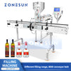 ZONESUN ZS-GY1C Pneumatic Paste & Liquid Filling Machine with Conveyor