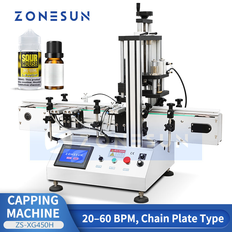 ZONESUN ZS-XG450H Desktop Capping Machine For Dropper Bottle