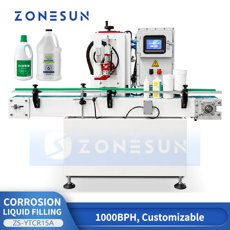 ZONESUN YTCR15A Automatic Explosion Proof Corrosion Resistant Liquid Filling Machine