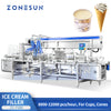 Tubular popsicle filling sealing machine