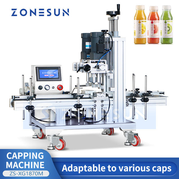 Zonesun ZS-XG1870M 4-wheel Compact Bottle Capping Machine