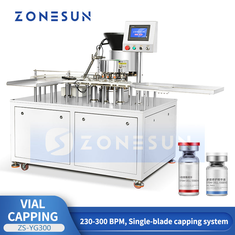 ZONESUN ZS-YG300 Automatic Vial Capping Machine Glass Vial Crimping Equipment