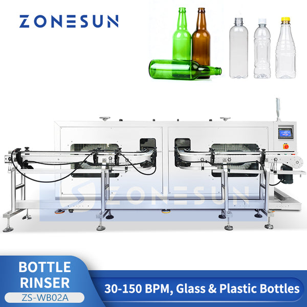 ZONESUN ZS-WB02A Automatic Bottle Rinser with Water and Air Cleaning Machine
