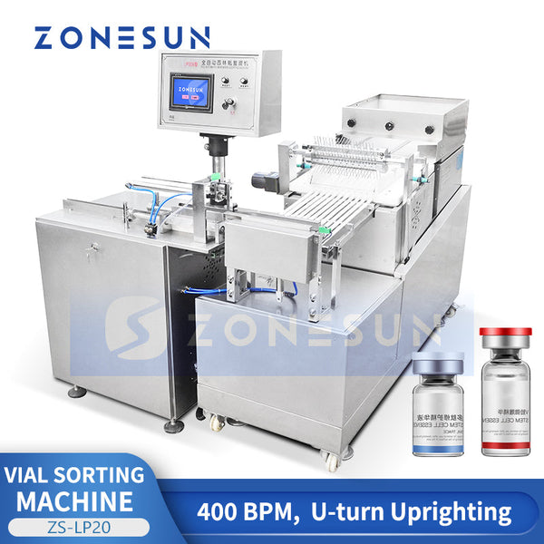 Vial Sorting and Uprighting Machine