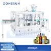 ZONESUN ZS-WFC18 Automatic Beer Bottling Machine Monoblock Equipment