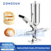 ZONESUN ZS-CZI4 Manual Center Filling Injection Machine for Donuts, Churros, Cakes, Bread Paste with Stainless Steel Hopper