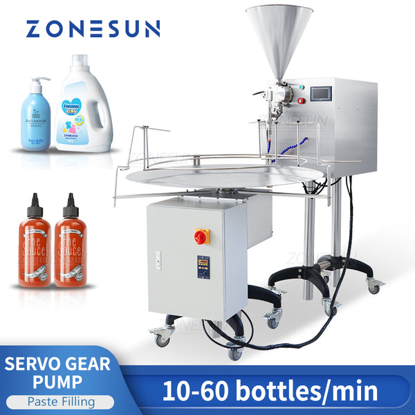 ZONESUN ZS-VTRP1 Máquina de llenado de pasta de bomba de rotor de motor servo con posicionador