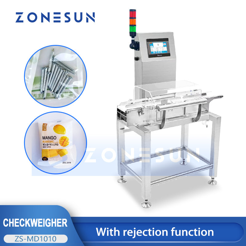ZONESUN ZS-MD1010 Product Checkweigher Machine With Rejection Function
