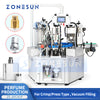 ZONESUN ZS-AFC42P Automatic Perfume Monoblock Filling Machine Vacuum Filling Rinsing Capping Pressing 3–100ml Perfume Line