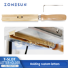 ZONESUN T-slot Letter Holder