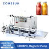 ZONESUN ZS-DTMP4 4 Nozzles Automatic Magnetic Pump Liquid Filling Machine