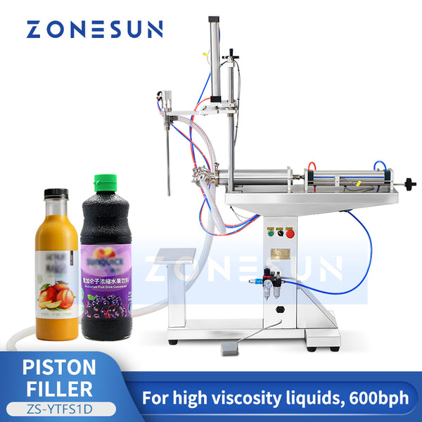 ZONESUN ZS-YTFS1D Stand Piston Filling Machine