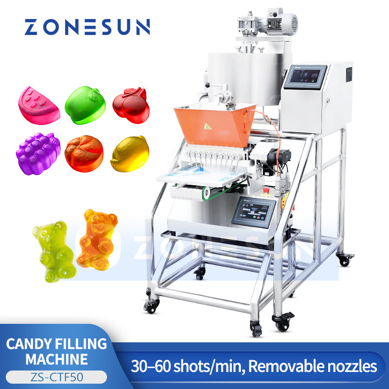 ZONESUN ZS-CTF50 Commercial Gummy Candy Depositing Machine