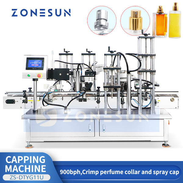 Perfume Capping Machines for Spray, Crimp & Press Caps | ZONESUN