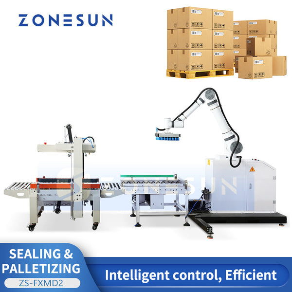 ZONESUN ZS-FXMD2 Box Sealing & Palletizing System