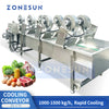 ZONESUN ZS-CT5 Industrial Air Cooling Mesh Belt Conveyor for Roasted Nuts Fried Foods and Food Processing Lines