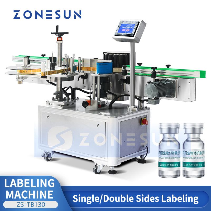 ZONESUN ZS-TB130 Automatic Round Bottle Labeling Machine