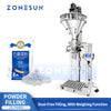 ZONESUN ZS-FM60 Semi Automatic Powder Filling Machine  Weighing & Dust-Free Auger Filling System