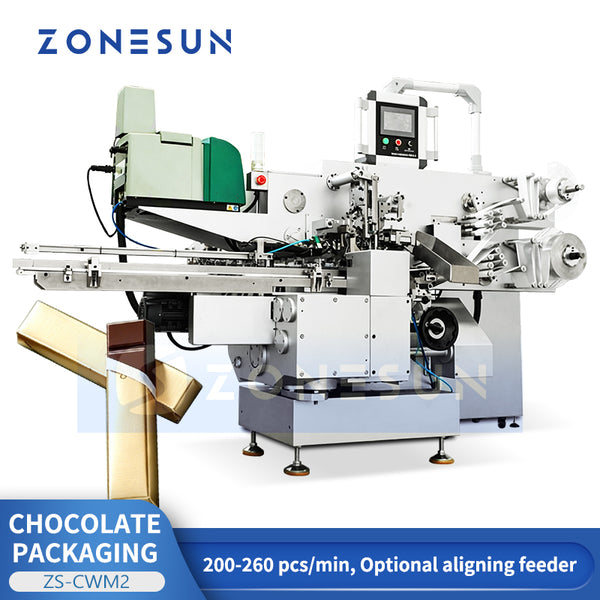 ZONESUN ZS-CWM2 Automatic Chocolate Bar Folding & Wrapping Machine