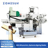 ZONESUN ZS-CWM2 Automatic Chocolate Folding and Wrapping Machine for Chocolate Bars Cookies and Confectionery Packaging