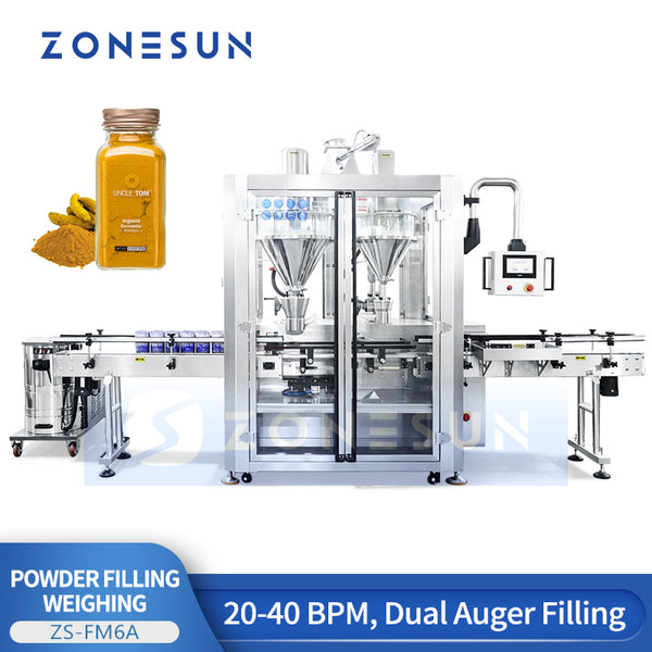 ZONESUN ZS-FM6A Dual Auger Powder Filling & Weighing Machine