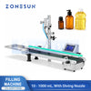 ZONESUN ZS-MPYT900 Semi-automatic Magnetic Pump Liquid Filling Machine With Diving Nozzle for Foaming Liquid