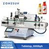 ZONESUN ZS-TB150 Tabletop Single Label Round Bottle Labeling Machine