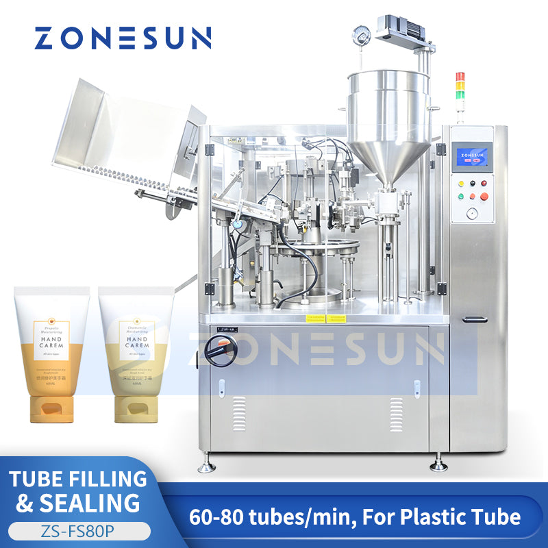 NESUN ZS-FS80P High-Speed Automatic Plastic & Laminated Tube Filling and Heat Sealing Machine