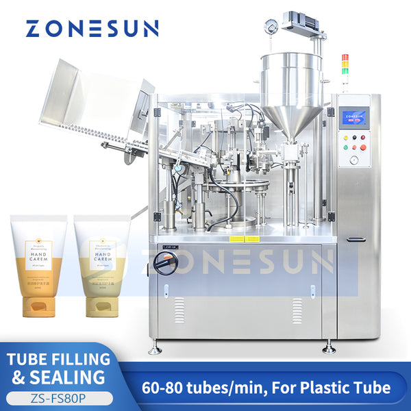 NESUN ZS-FS80P High-Speed Automatic Plastic & Laminated Tube Filling and Heat Sealing Machine