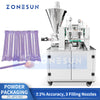 ZONESUN Straw Powder Filling & Sealing Machine