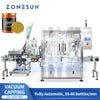 ZONESUN ZS-AFK180 Automatic Continuous Metal Lug Caps Vacuum Capping Machine For Twist‑off Caps
